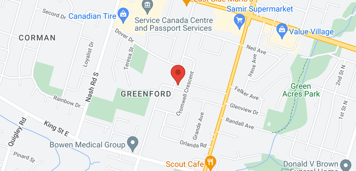 map of 139 GREENFORD Drive